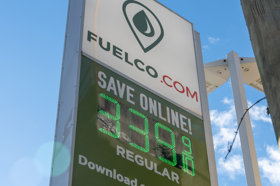 Fuelco.com gas sign